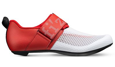 Превью  Велоботинки для триатлона FIZIK Transiro Hydra White/Metallic Red